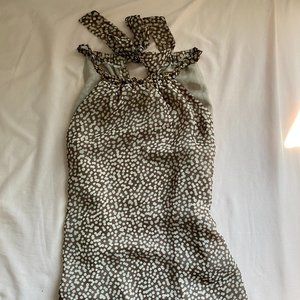 handmade polka dot halter shift dress